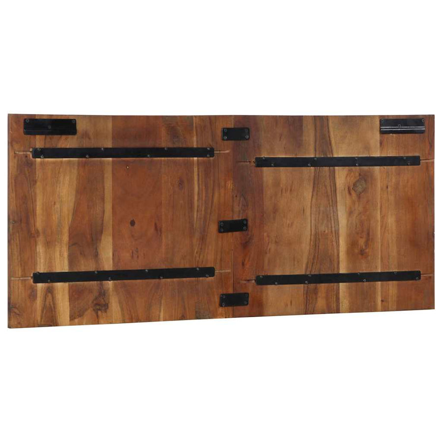 Hoofdbord 120 Cm Massief Gerecycled Hout Meerkleurig