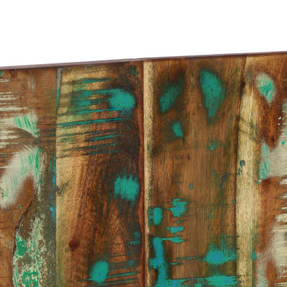 Hoofdbord 120 Cm Massief Gerecycled Hout Meerkleurig