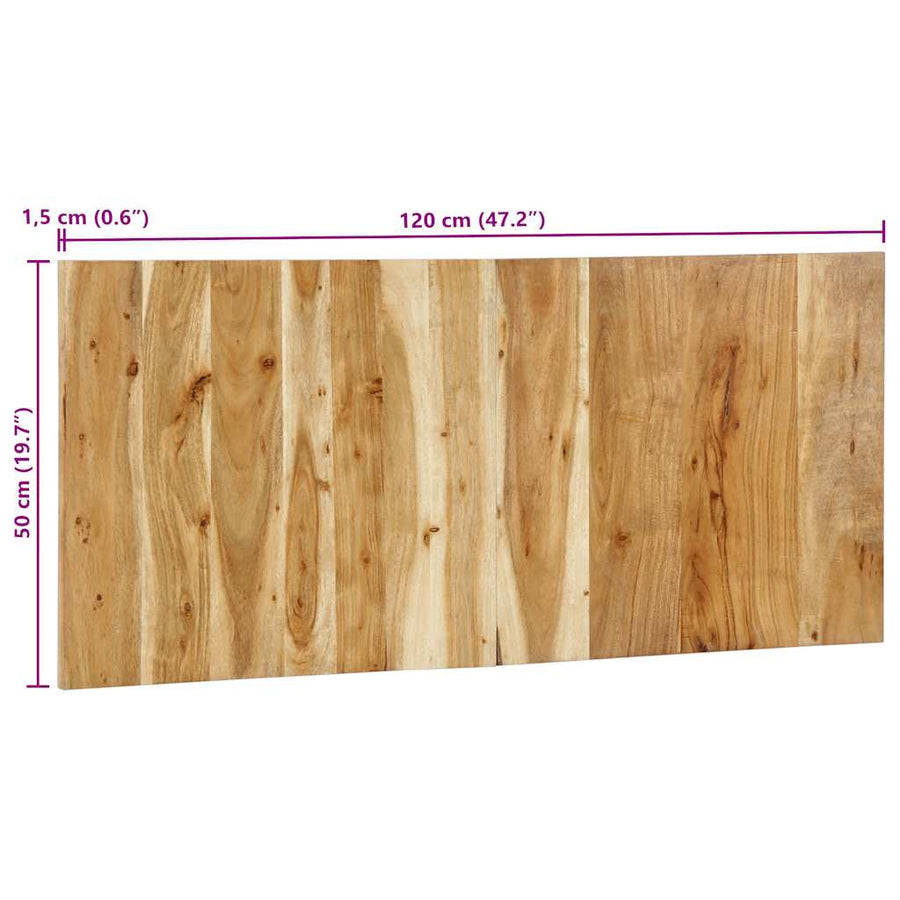 Hoofdbord 120 cm massief acaciahout