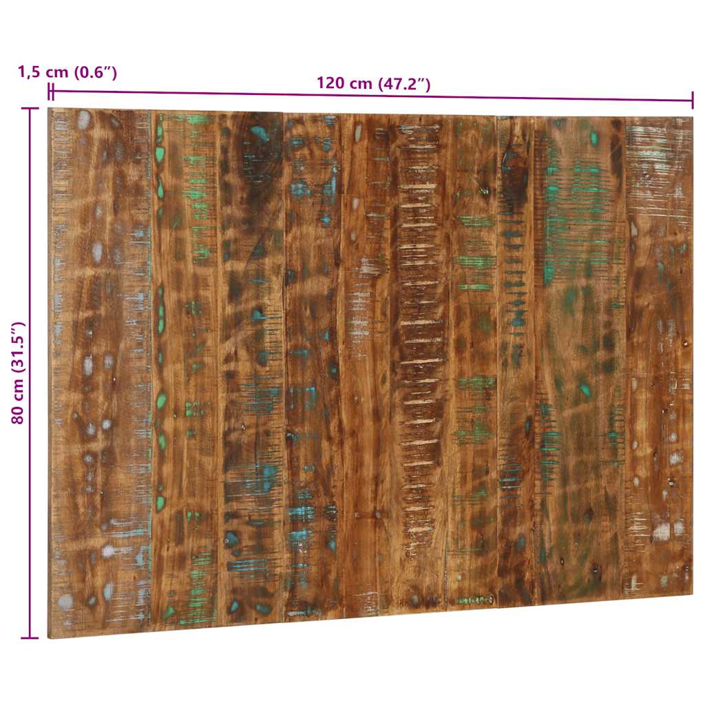 Hoofdbord 120 Cm Meerkleurig 120 x 1.5 x 80 cm