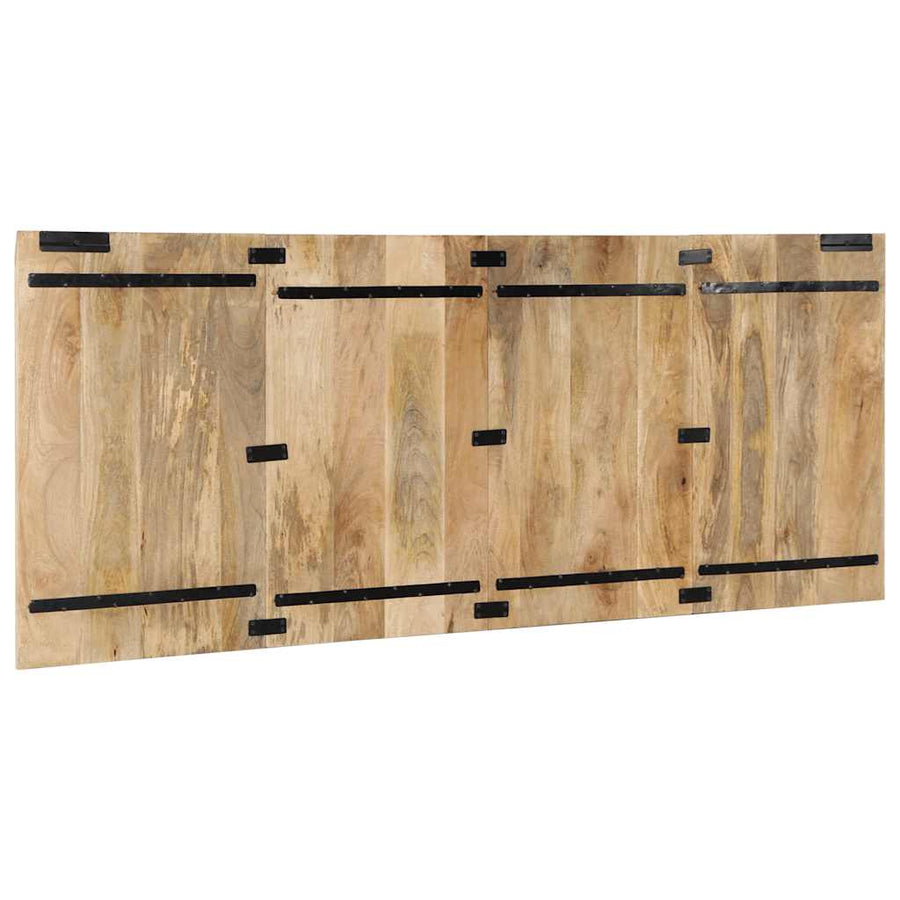 Hoofdbord 200 cm massief ruw mangohout
