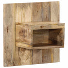 Bedside table 50x27x50 cm solid rough mango wood