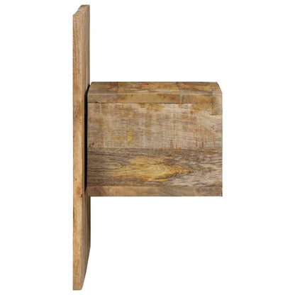 Nachtkastje 50x27x50 cm massief ruw mangohout