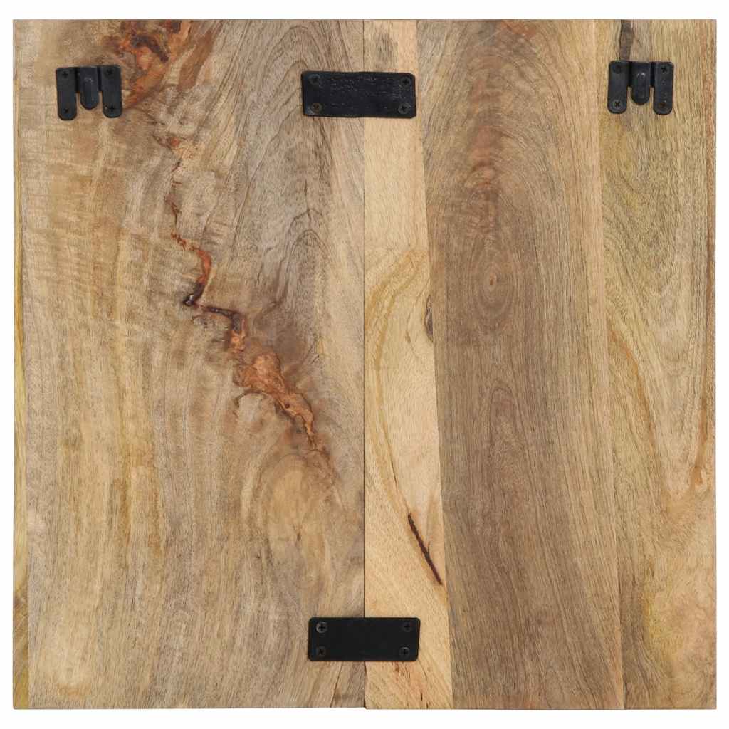 Nachtkastje 50x27x50 cm massief ruw mangohout
