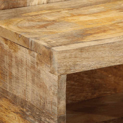 Nachtkastje 50x27x50 cm massief ruw mangohout