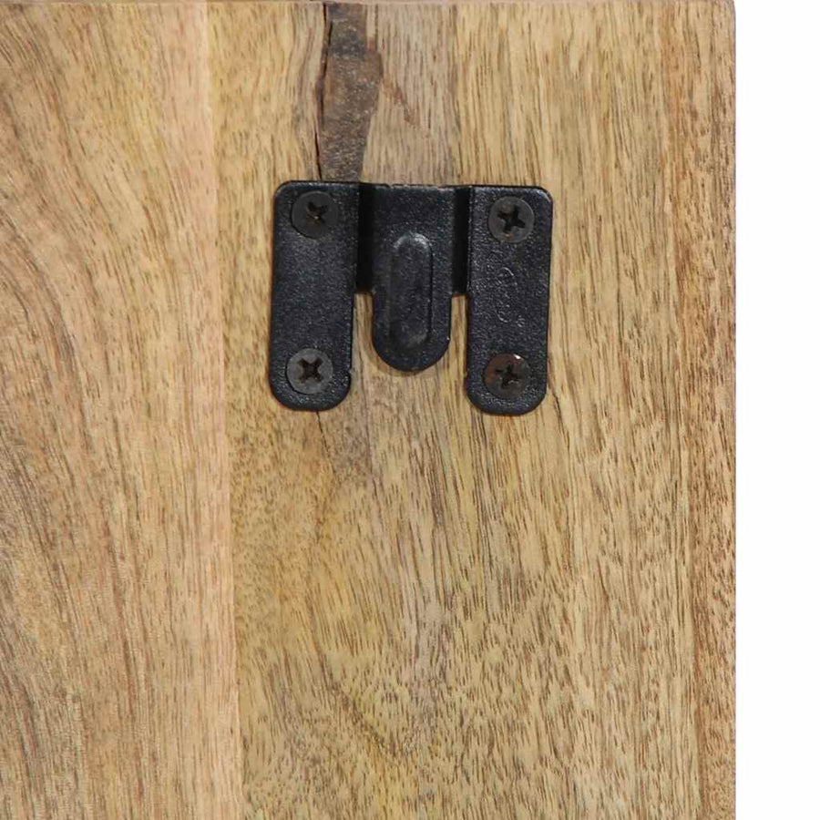 Nachtkastje 50x27x50 cm massief ruw mangohout