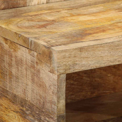 Nachtkastje 50x27x50 cm massief ruw mangohout
