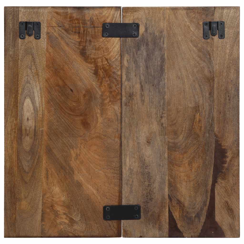 Nachtkastje 50x27x50 cm massief gerecycled hout meerkleurig