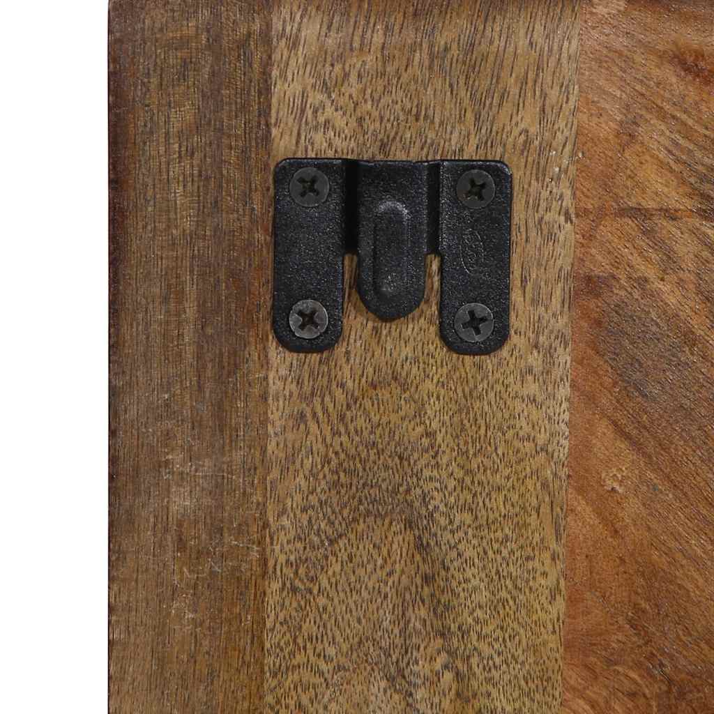 Nachtkastje 50x27x50 cm massief gerecycled hout meerkleurig