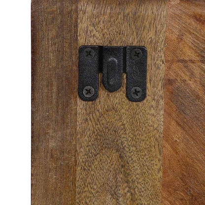 Nachtkastje 50x27x50 cm massief gerecycled hout meerkleurig