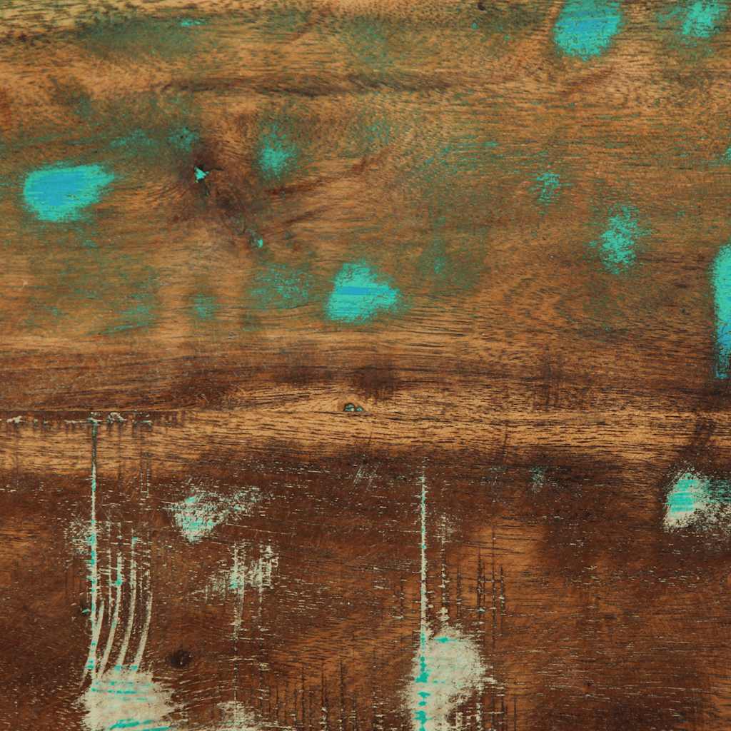 Nachtkastje 50x27x50 cm massief gerecycled hout meerkleurig