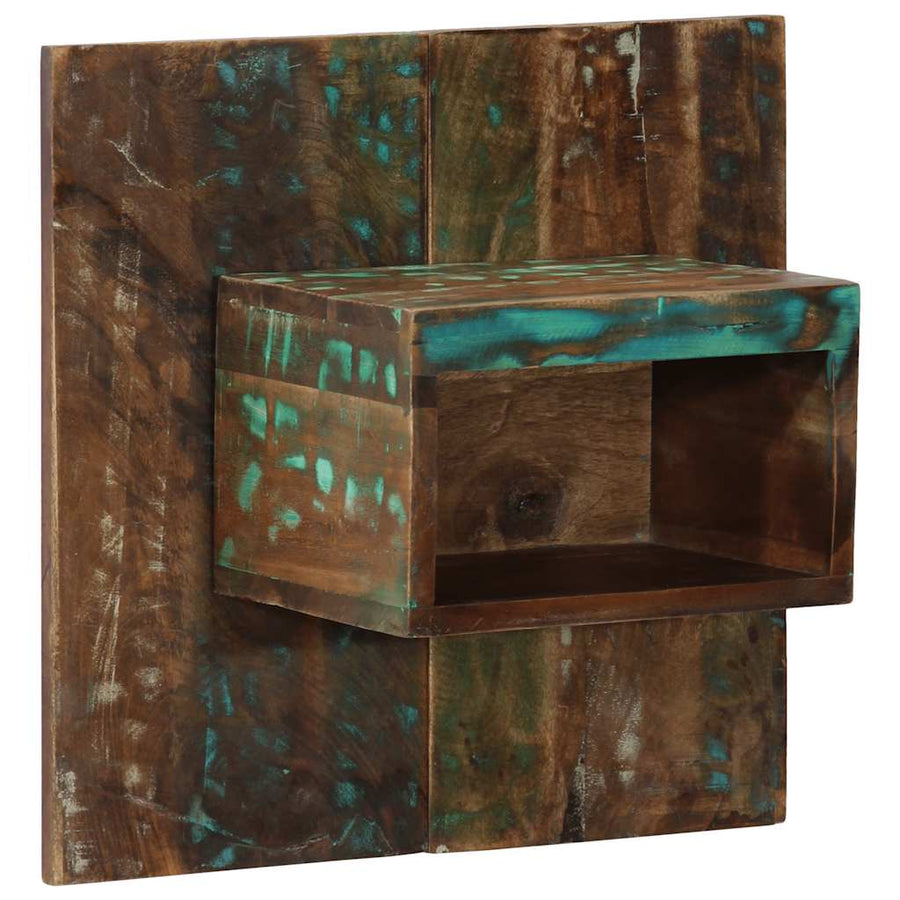 Nachtkastje 50x27x50 cm massief gerecycled hout meerkleurig