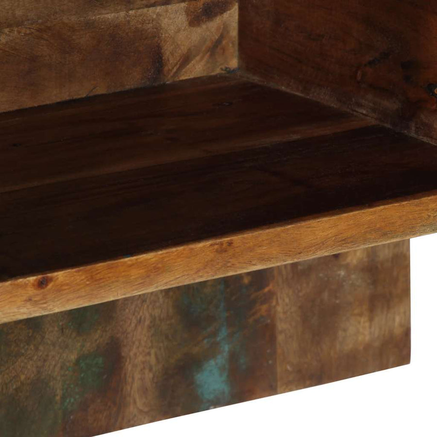 Nachtkastje 50x27x50 cm massief gerecycled hout meerkleurig