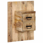 Nachtkastje 60x32x80 cm massief mangohout