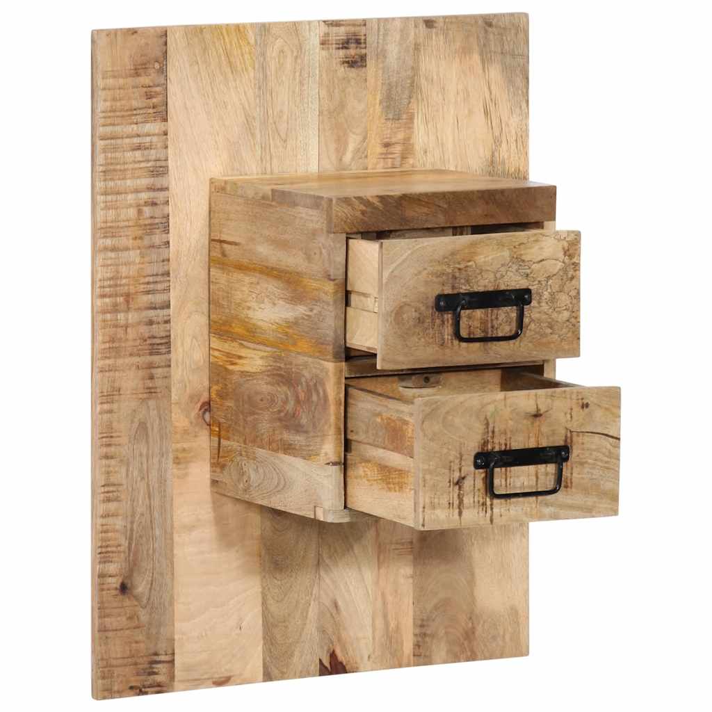 Nachtkastje 60x32x80 cm massief ruw mangohout