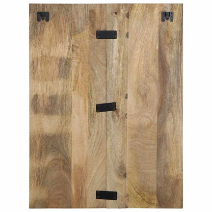 Nachtkastje 60x32x80 cm massief ruw mangohout