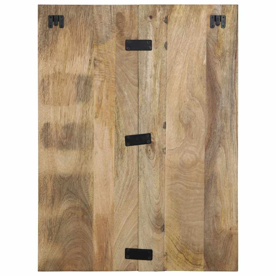 Nachtkastje 60x32x80 cm massief ruw mangohout
