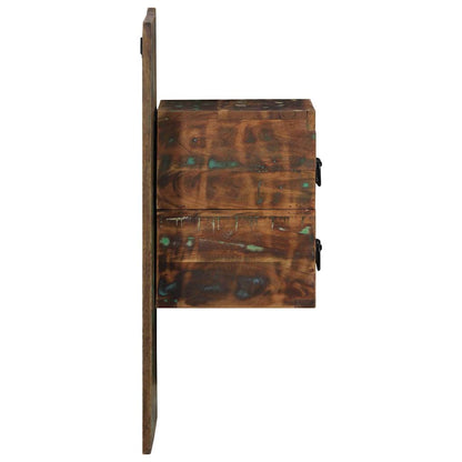 Nachtkastje 60x32x80 cm massief gerecycled hout meerkleurig