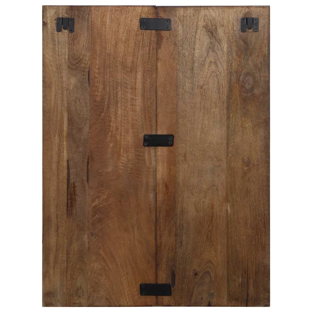 Nachtkastje 60x32x80 cm massief gerecycled hout meerkleurig