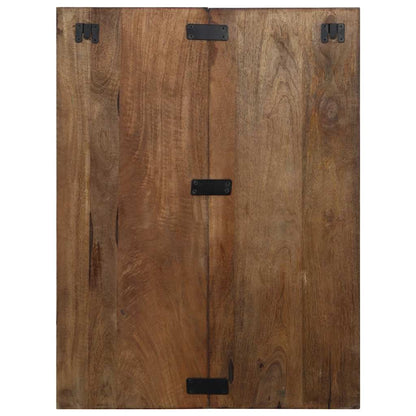 Nachtkastje 60x32x80 cm massief gerecycled hout meerkleurig