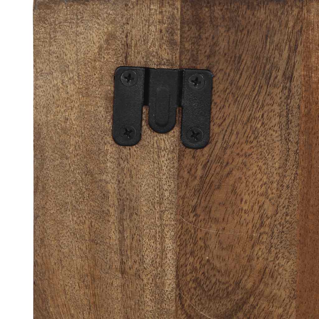 Nachtkastje 60x32x80 cm massief gerecycled hout meerkleurig