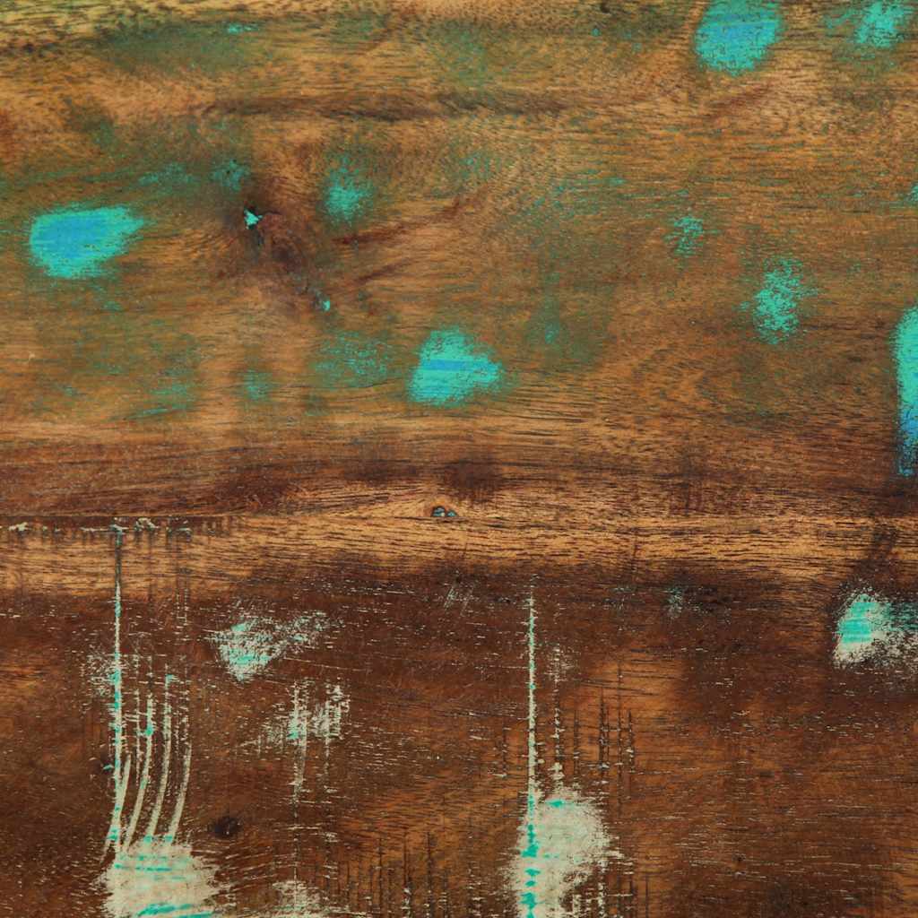 Nachtkastje 60x32x80 cm massief gerecycled hout meerkleurig