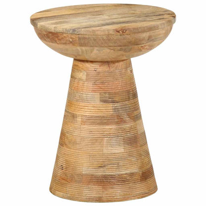 Bijzettafel Ø37X45 Cm Massief Mangohout Naturel