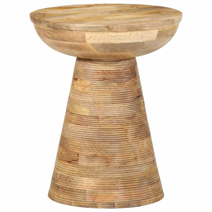 Bijzettafel Ø37X45 Cm Massief Mangohout Naturel