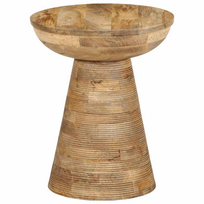 Bijzettafel Ø37X45 Cm Massief Mangohout Naturel