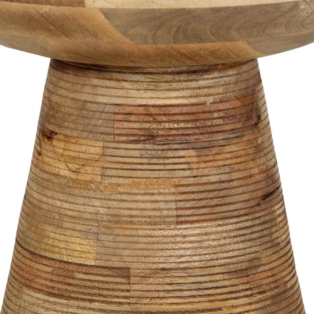 Bijzettafel Ø37X45 Cm Massief Mangohout Naturel