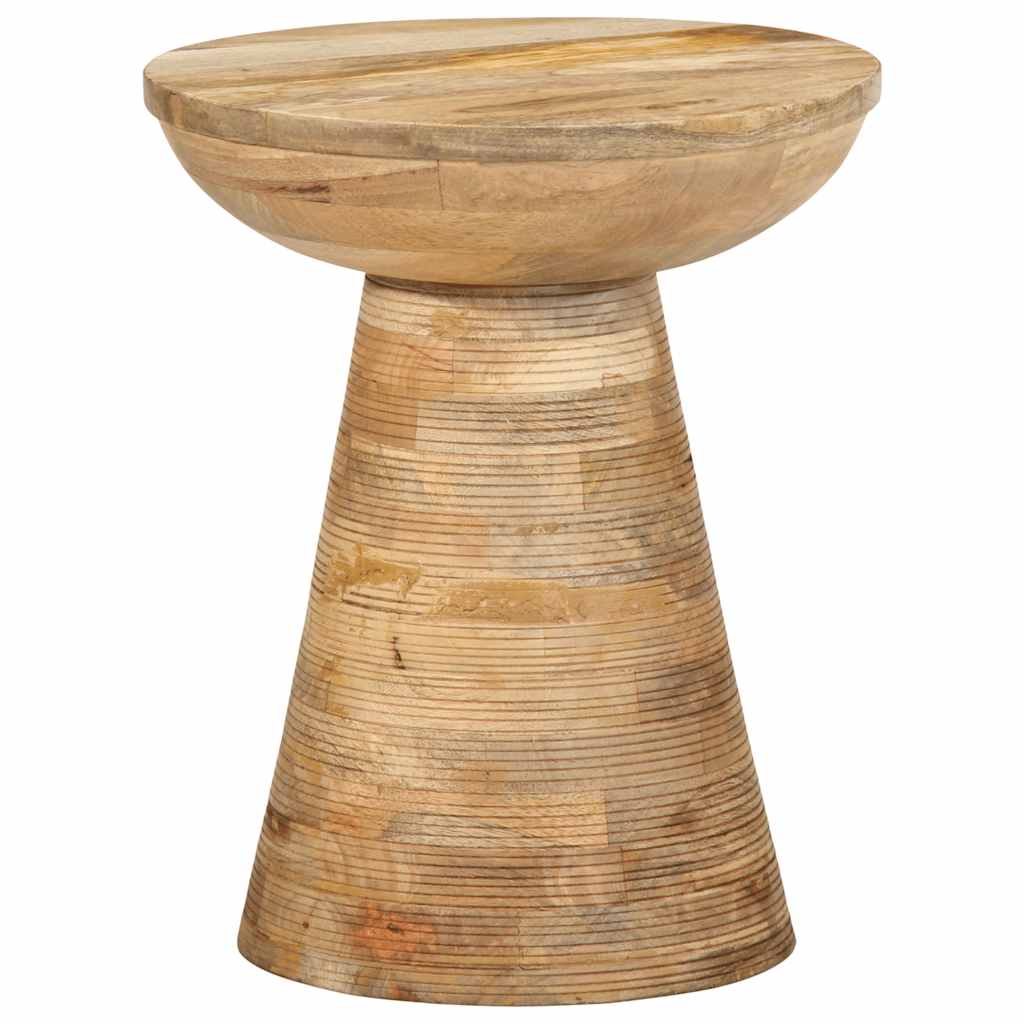 Bijzettafel Ø37X45 Cm Massief Mangohout Naturel