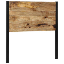 Hoofdeinde 100 cm massief hout mango en ijzer