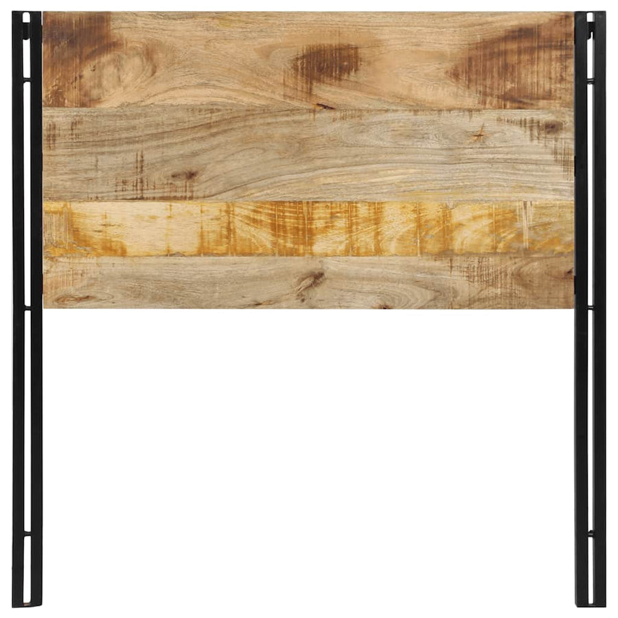 Hoofdeinde 100 cm massief hout mango en ijzer