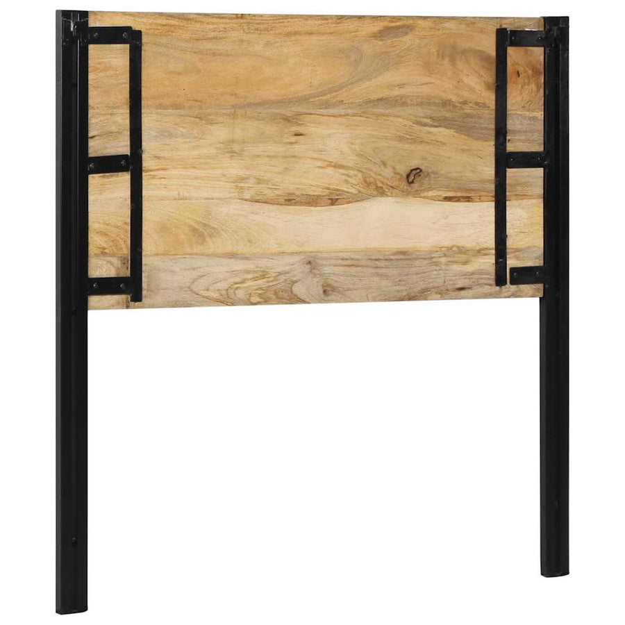 Hoofdeinde 100 cm massief hout mango en ijzer