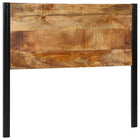 Hoofdeinde 120 cm massief mangohout ijzer