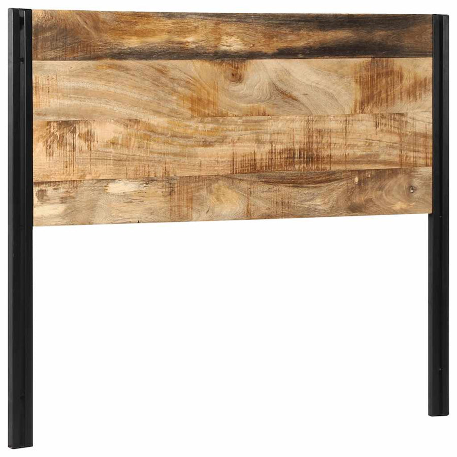 Hoofdeinde 120 cm massief hout mango en ijzer