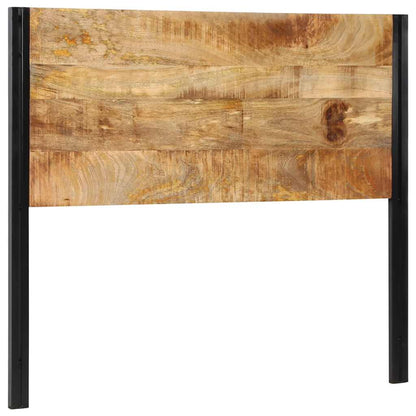 Hoofdeinde 120 cm massief hout mango en ijzer