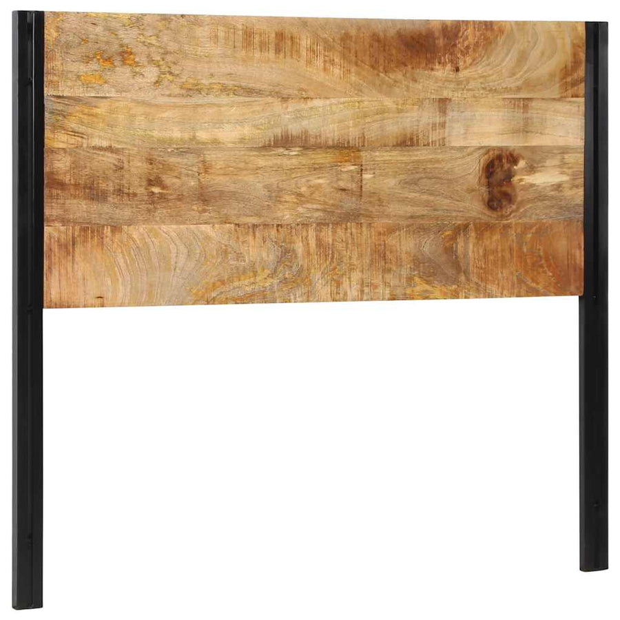 Hoofdeinde 120 cm massief hout mango en ijzer