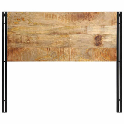 Hoofdeinde 120 cm massief hout mango en ijzer