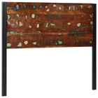 Headboard 120 cm solid recycled wood and iron