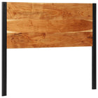 Headboard 120 cm solid acacia wood and iron