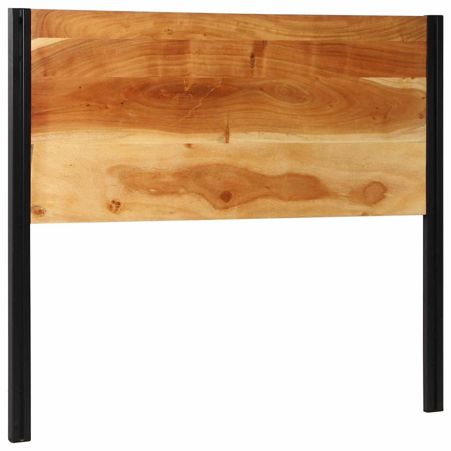 Hoofdeinde 120 cm massief hout acacia en ijzer