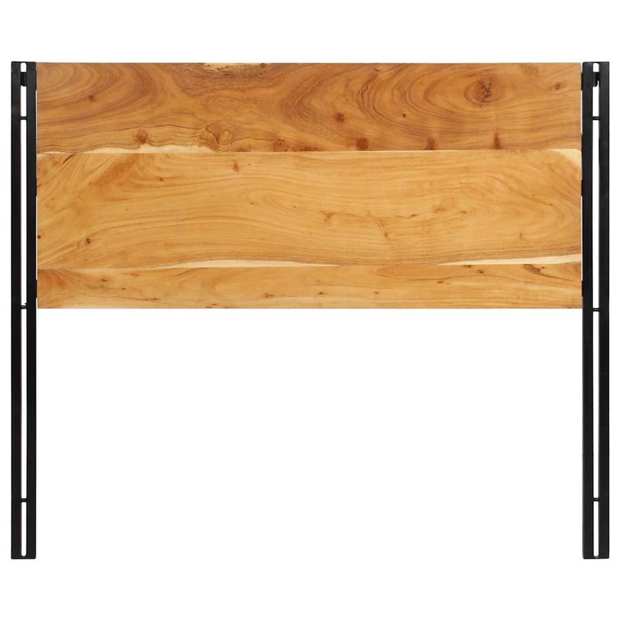 Hoofdeinde 120 cm massief hout acacia en ijzer
