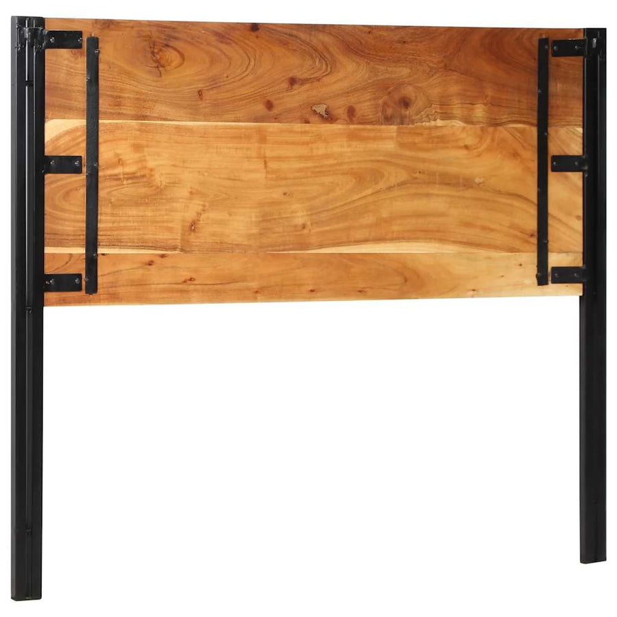 Hoofdeinde 120 cm massief hout acacia en ijzer
