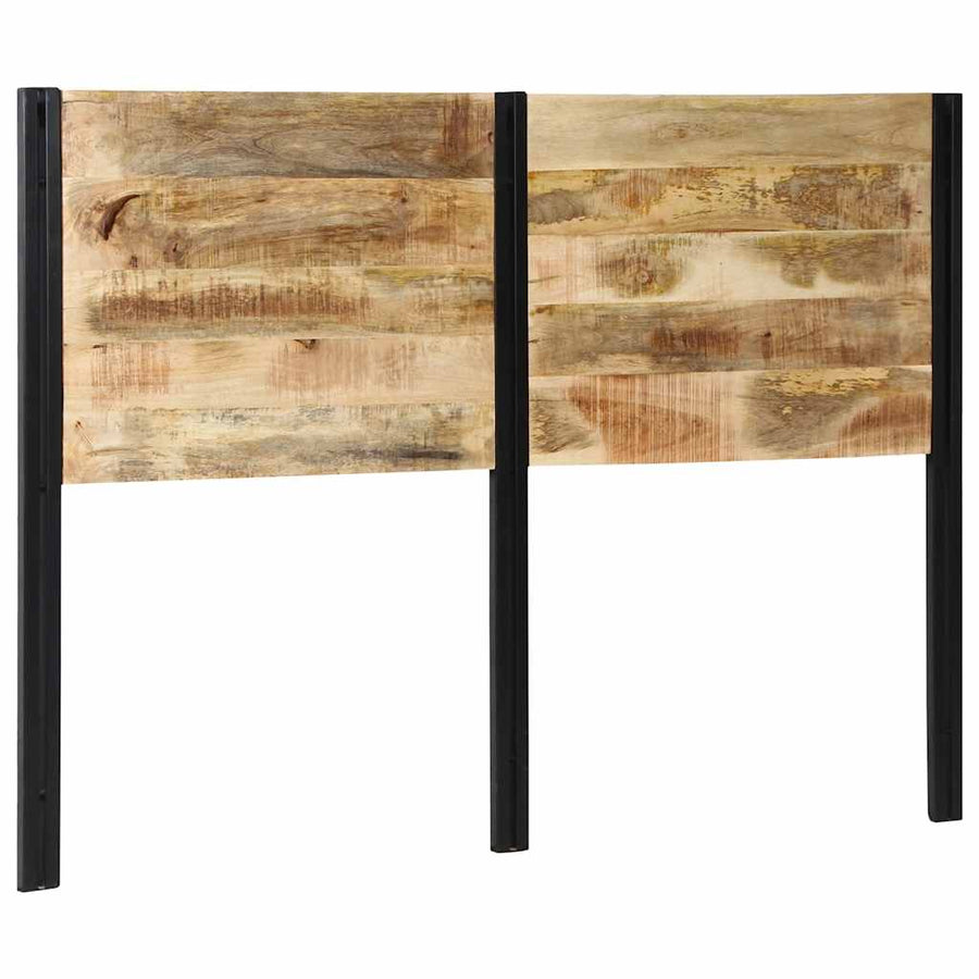 Hoofdeinde 140 cm massief hout mango en ijzer