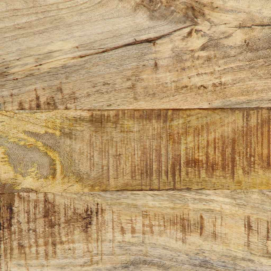 Hoofdeinde 140 cm massief hout mango en ijzer
