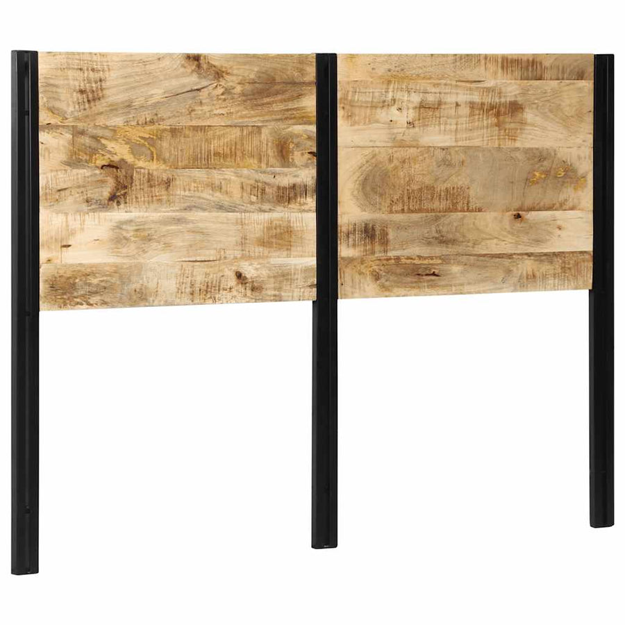 Hoofdeinde 140 cm massief hout mango en ijzer