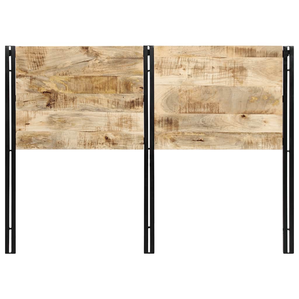 Hoofdeinde 140 cm massief hout mango en ijzer