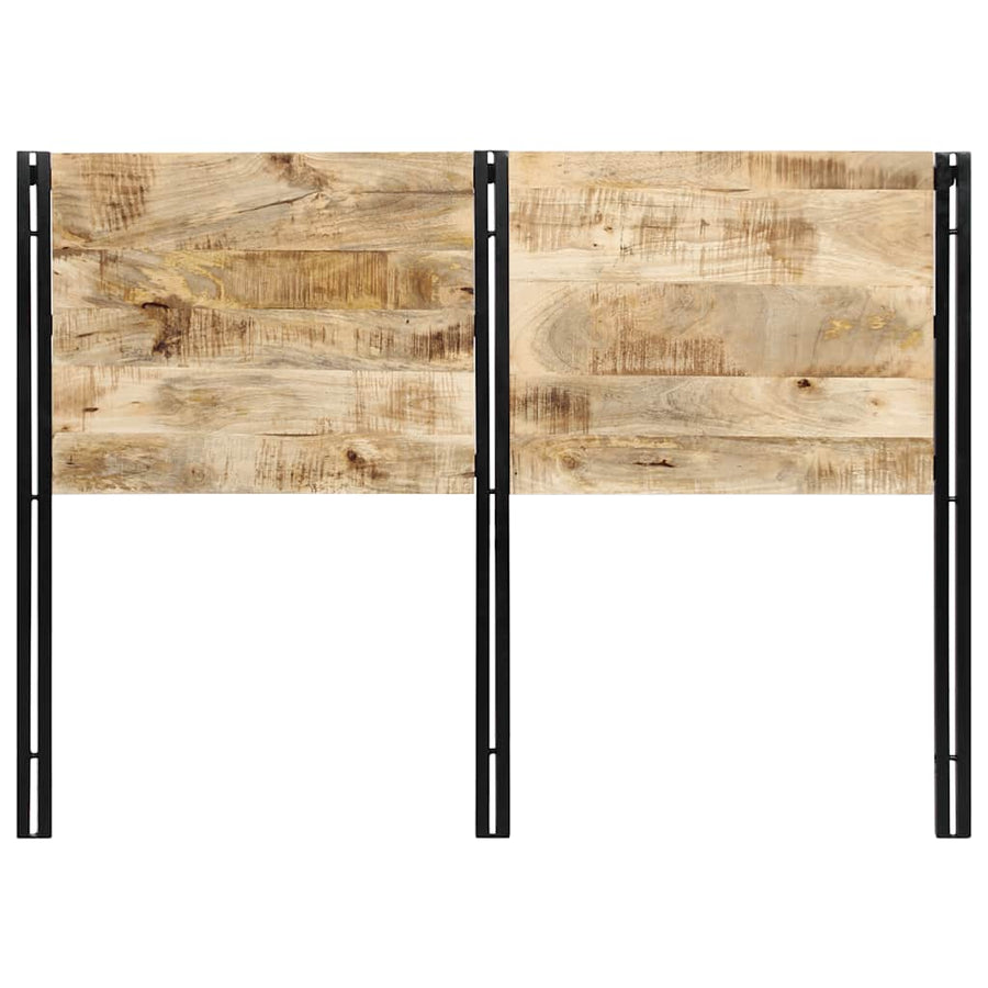Hoofdeinde 140 cm massief hout mango en ijzer
