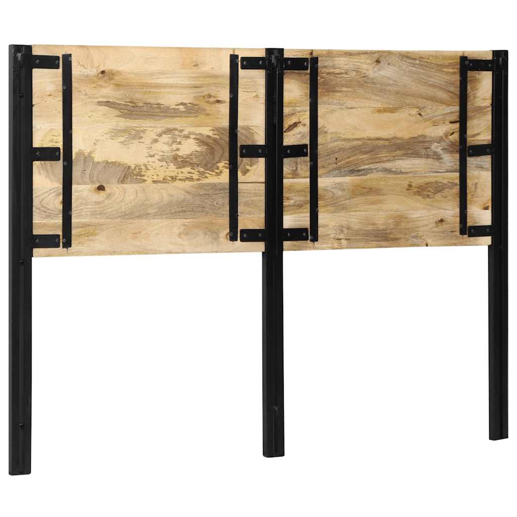 Hoofdeinde 140 cm massief hout mango en ijzer